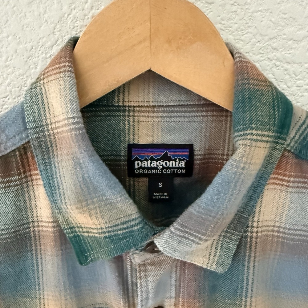 Patagonia Mens 100% Organic Cotton Fjord Flanel Shirt Small Multicolor